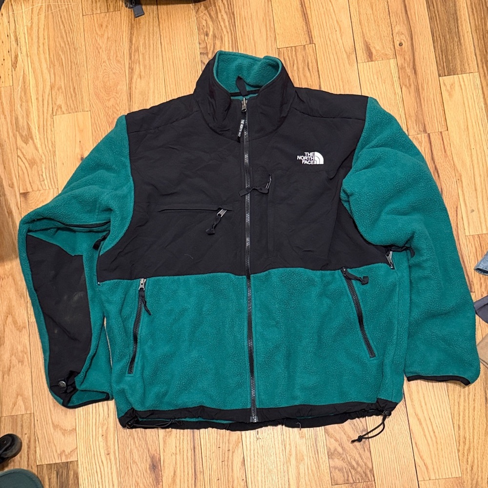 The North Face Men's Black and Hunter Green Performance Jacket